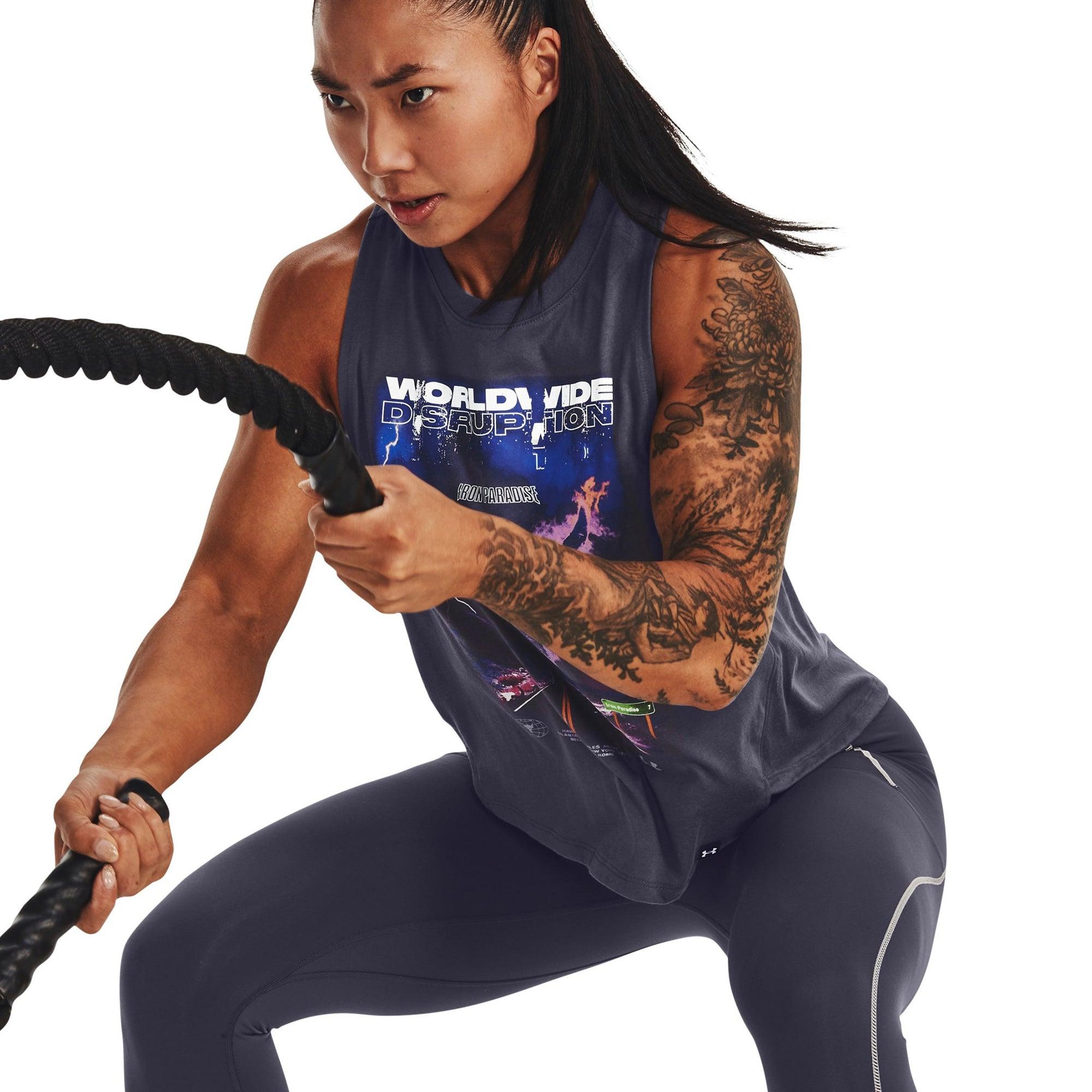 Áo ba lỗ thể thao nữ Under Armour Pjt Rock Worldwide - 1373775-558