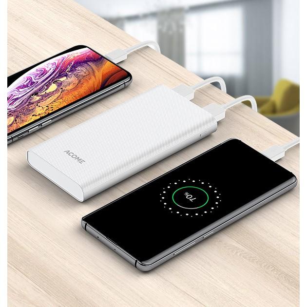 Pin Sạc Dự Phòng Điện Thoại Dung Lượng 10.000mAh ACOME 10.5W - Hàng Chính Hãng