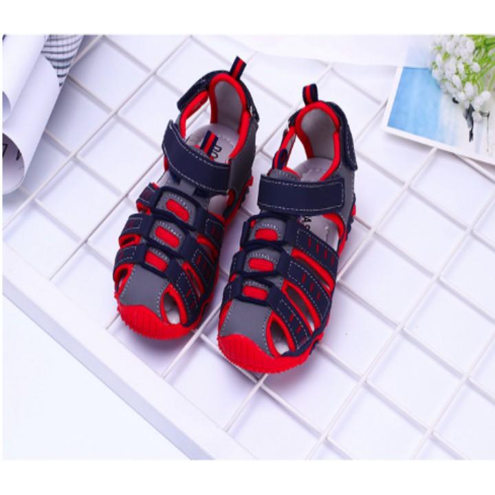 ️ Dép sandal rọ cho bé nam đi học Long TLG 20862 size 26-36