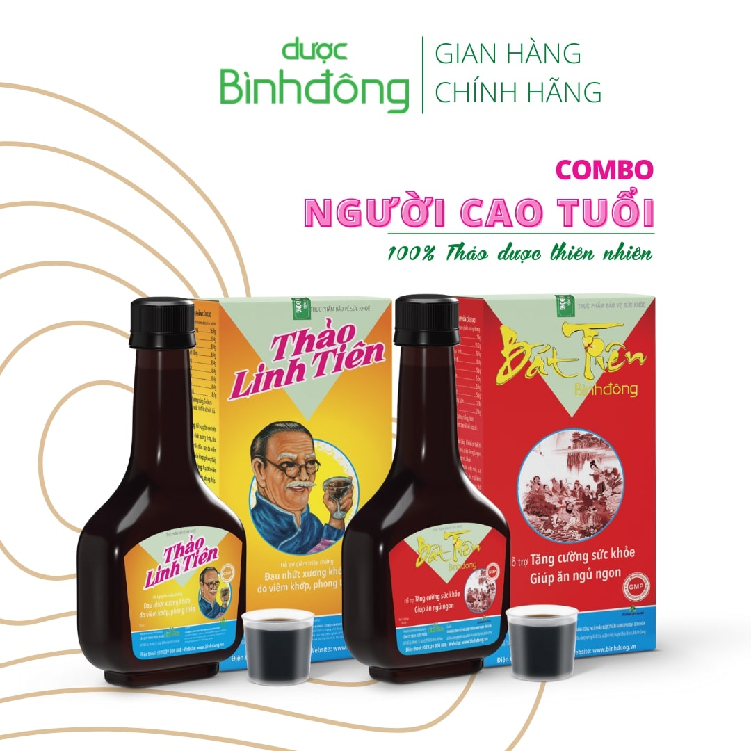 Combo Người Cao Tuổi Dược Bình Đông - Bồi bổ, tăng cường sức khỏe, chắc khỏe xương khớp, giảm đau nhức chai 280ml