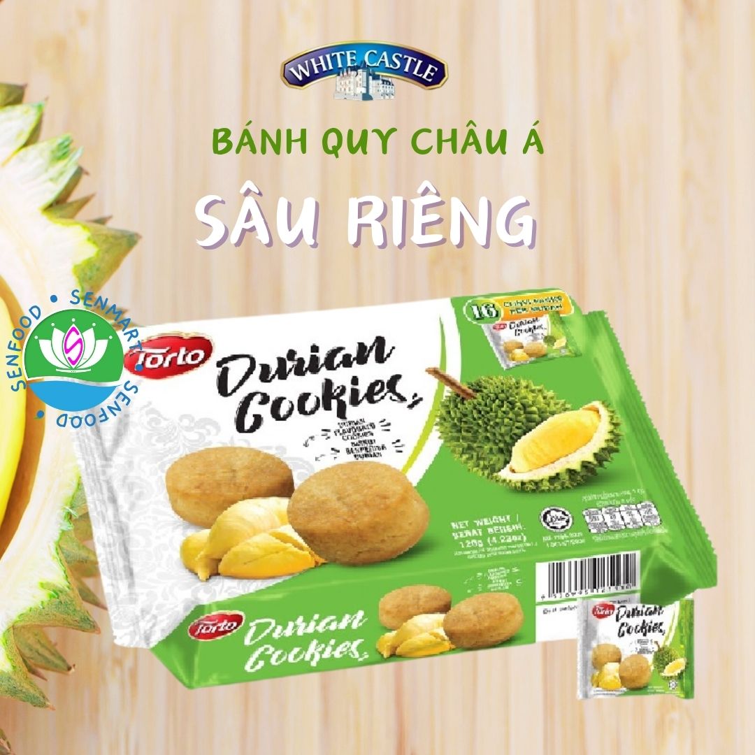 [Mua 2 tặng 1] Bánh quy châu Á  White castle nhập khẩu Malaysia 144g Asian Cookies combo 3 vị ngẫu nhiên