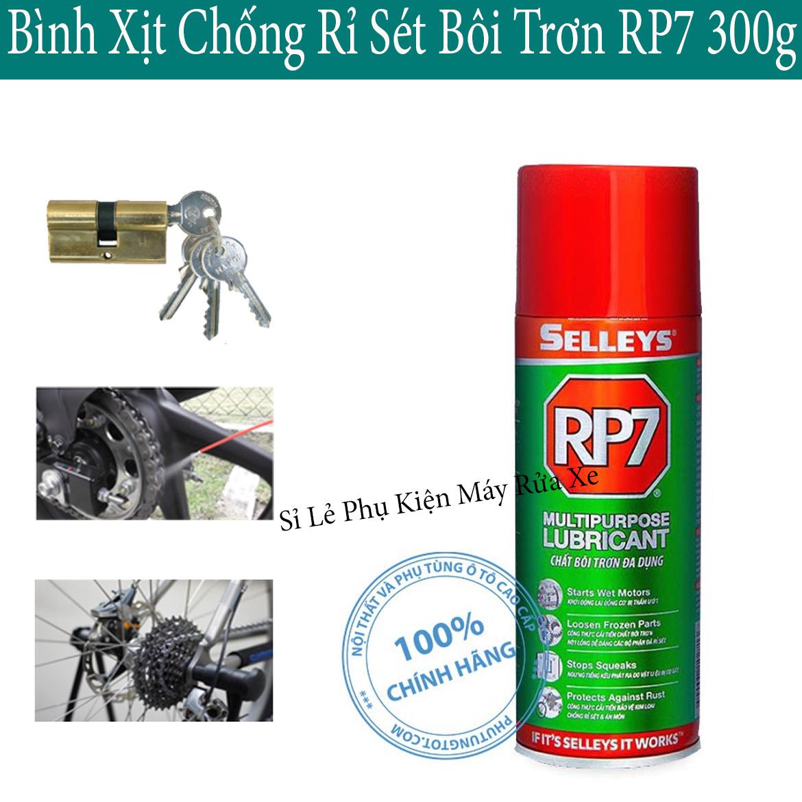 Chai xịt rỉ sét Rp7 300g loại bỏ rỉ sét và bôi trơn kim loại | RP7 300G | Dầu Chống Rỉ RP7