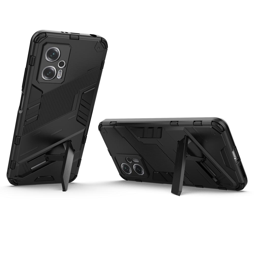 Ốp lưng cho Xiaomi Redmi Note 11T Pro Poco X4 GT chống sốc Iron Man PUNK cao cấp kèm giá đỡ