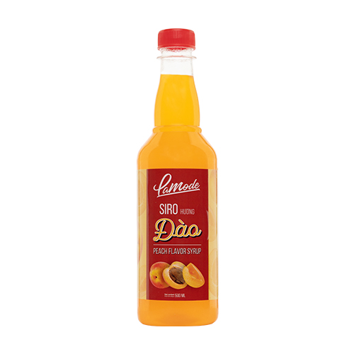 Sirô LAMODE hương Đào / Dâu / Dưa lưới (500ml/chai) - Phù hợp pha chế trà trái cây, trà sữa, sô đa, đá bào