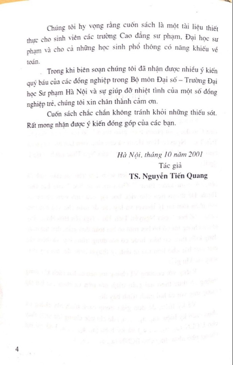 Bài Tập Số Học ( Dùng Cho Các Trường Cao Đẳng Sư Phạm Và Đại Học Sư Phạm)