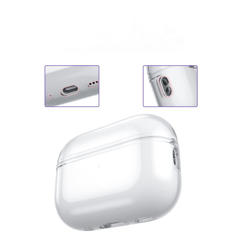 Case Ốp Cho Airpods PRO 2 TPU Kai Trong Suốt Kèm Móc Treo_ Hàng chính hãng