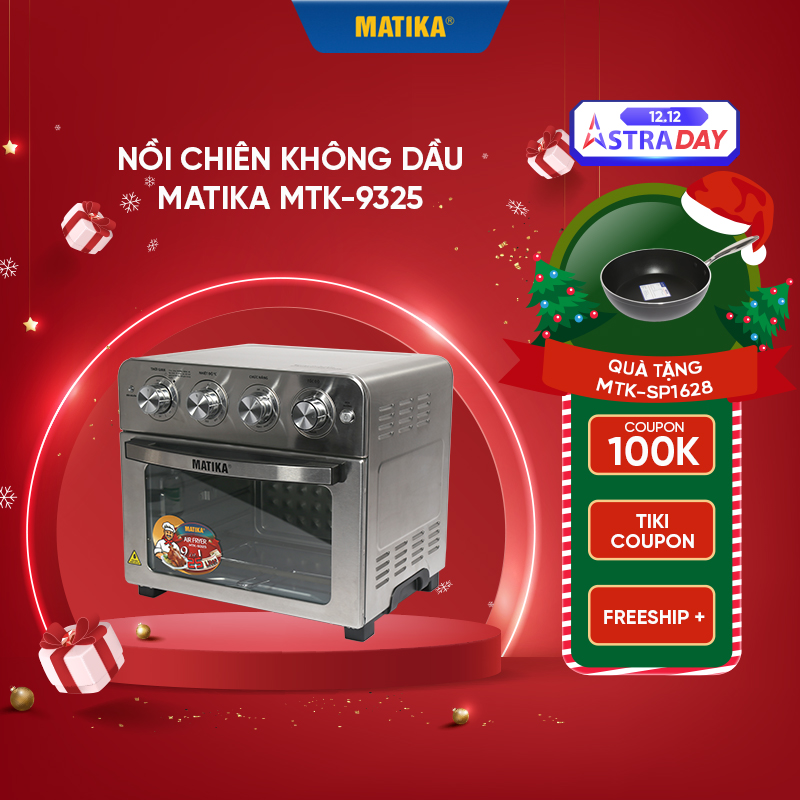 Nồi Chiên Không Dầu MATIKA 25L 1700W MTK-9325, Hàng Chính Hãng