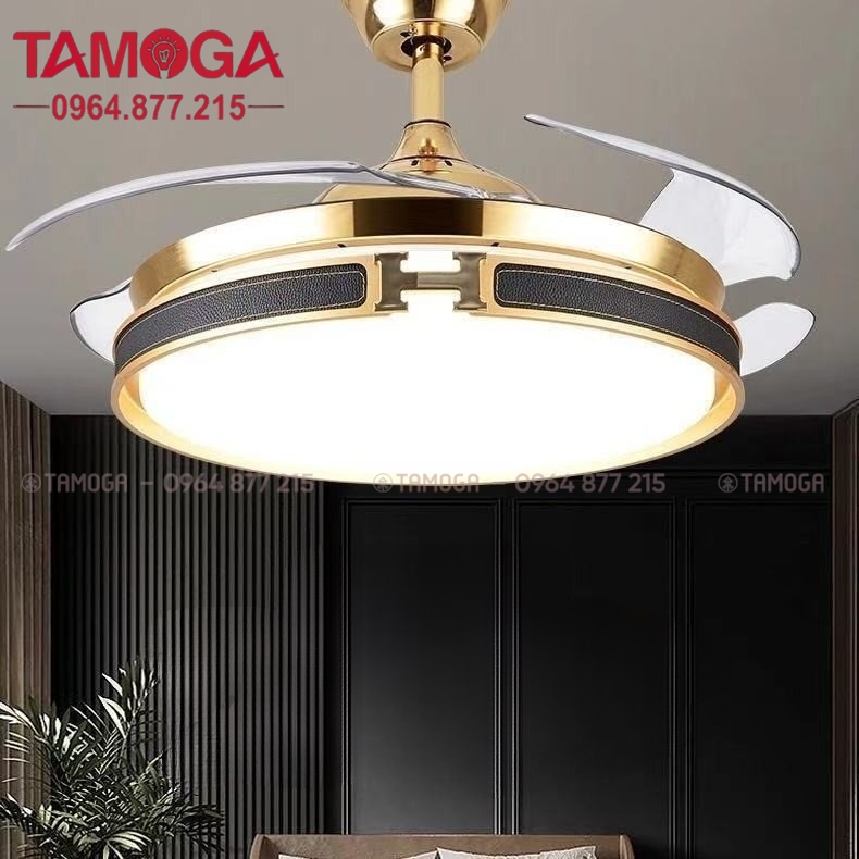 Quạt trần TAMOGA Hermes 1288 Động cơ 6 số + Tặng kèm điều khiển từ xa HÀNG CHÍNH HÃNG