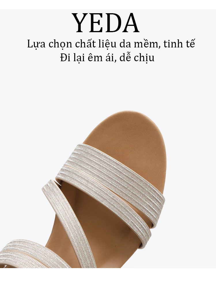 Giày quai ngang nữ giày sandals nữ dép quai hậu nữ cao 5 cm - 1418-438