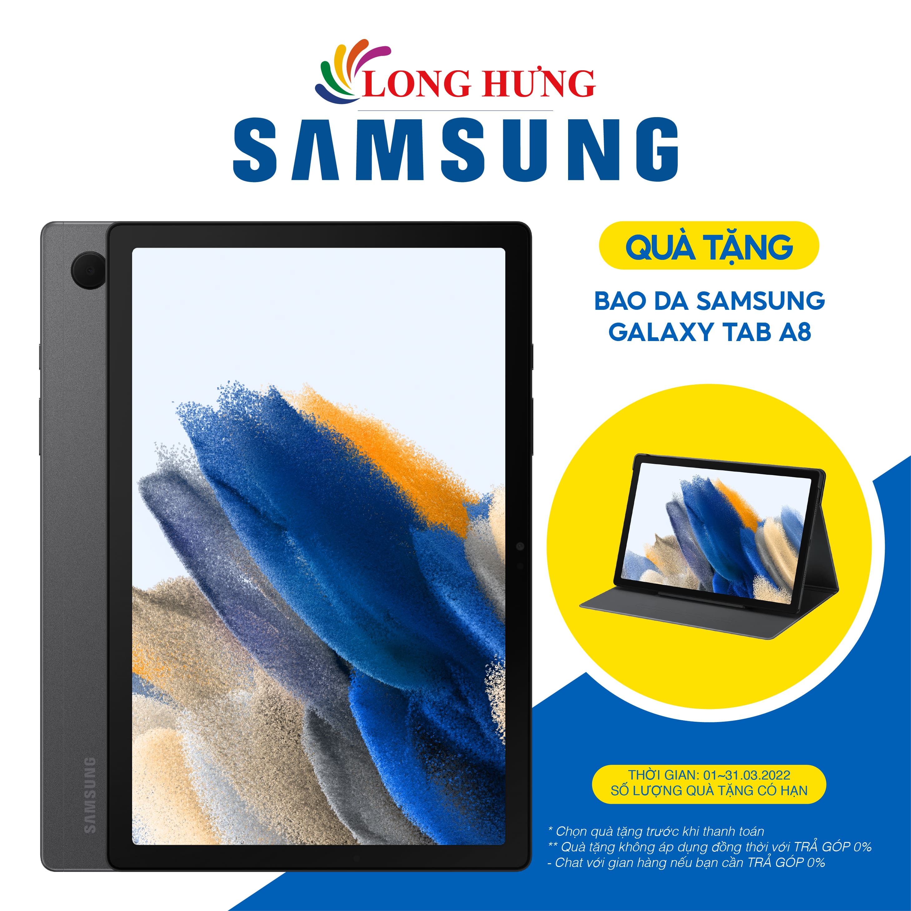 Máy tính bảng Samsung Galaxy Tab A8 - Hàng chính hãng