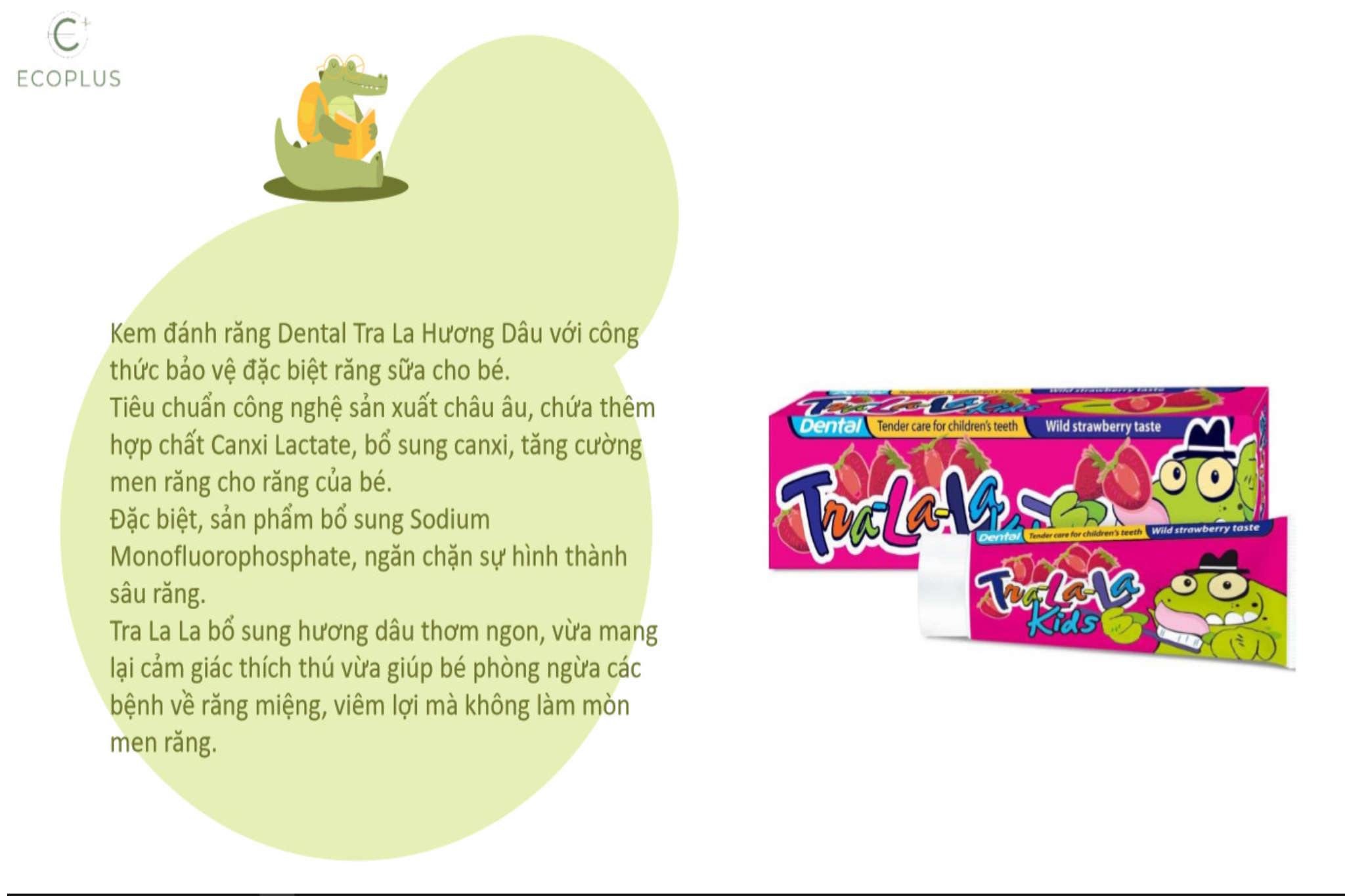 [HCM][SHIP HỎA TỐC] Kem Đánh Răng Dental Tra La La Kids Cho Trẻ Em Từ 3 Tuổi 50Ml. Sản phẩm chính ngạch Hiện đã có bán tại các nhà thuốc và siêu thị.