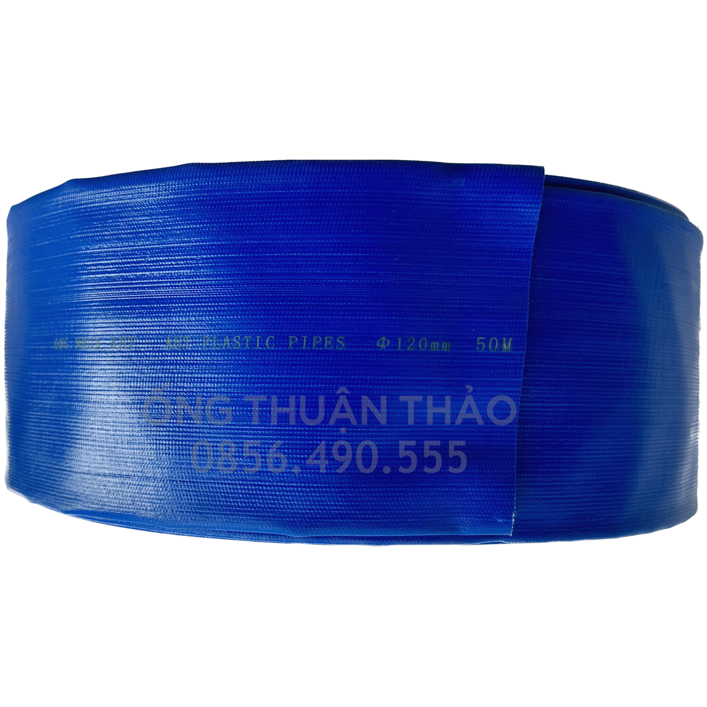 ỐNG BẠT CỐT DÙ PHI 120MM XANH DƯƠNG CUỘN 20 MÉT - ỐNG BẠT NƯỚC ỐNG THUẬN THẢO