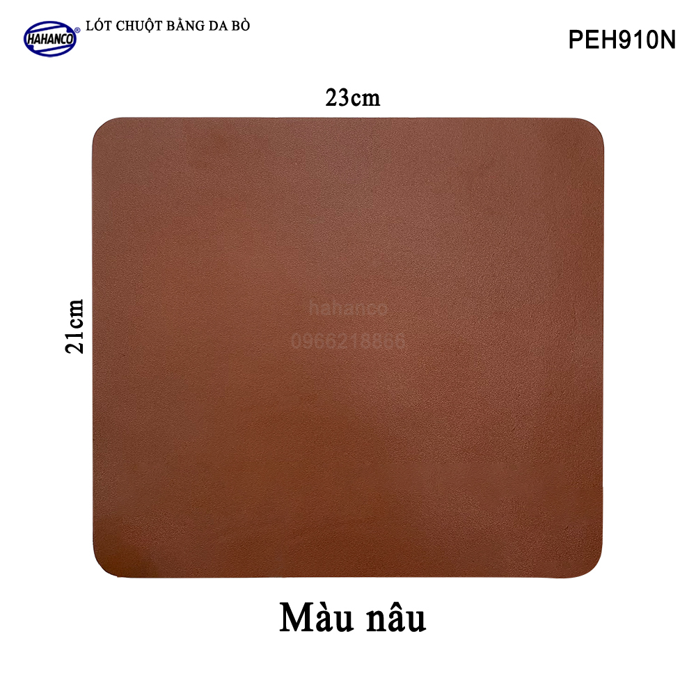 Miếng lót chuột gaming, pad bằng da bò xịn (PEH910) chống nước, trơn trượt siêu bền - Mouse Pads Leather of HAHANCO - Hàng chính hãng