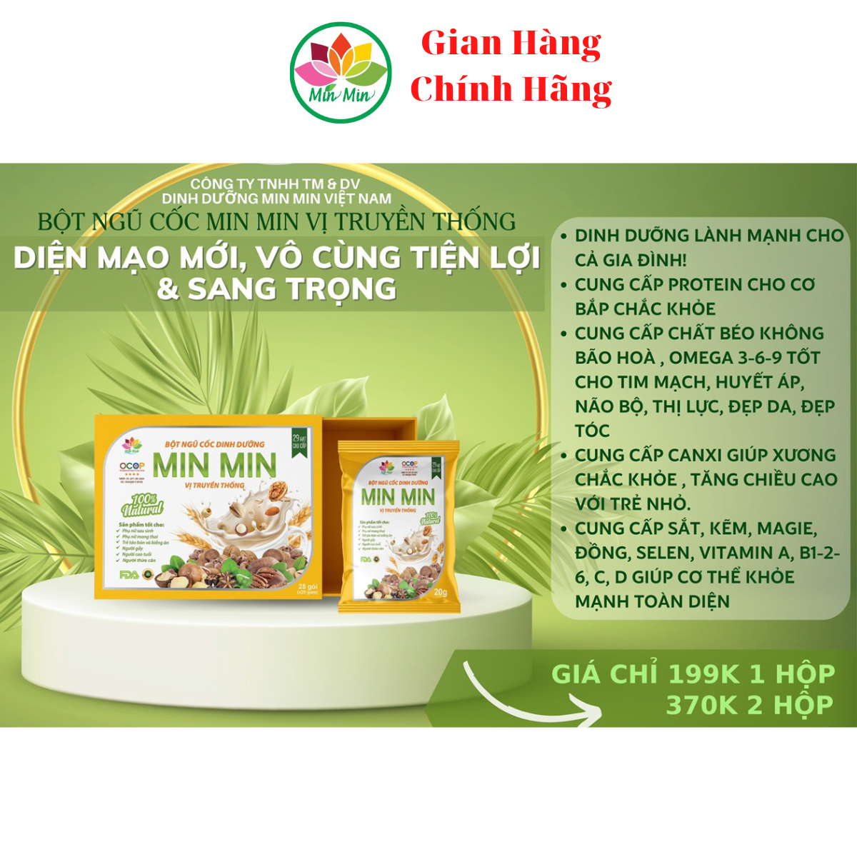 1kg_NGŨ CỐC LỢI SỮA CAO CẤP MIN MIN 29 Hạt _ Ngũ Cốc Dinh Dưỡng Mẹ Bầu DẠNG HỘP ĐÓNG GÓI 1 hộp 25 gói