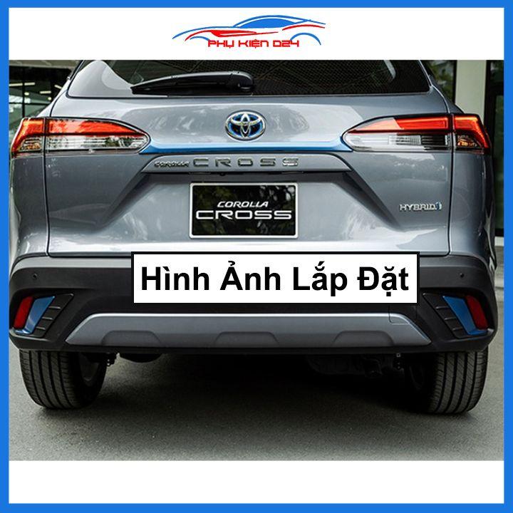 Ốp viền đèn gầm trước sau xe Cross 2020-2022 màu xanh chống trầy trang trí làm đẹp xe