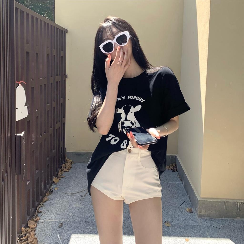 ✓Quần short eo cao dáng ôm thời trang Hàn Quốc sành điệu quyến rũ