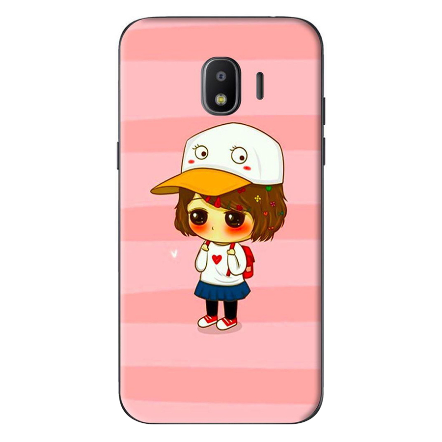 Ốp Lưng Dành Cho Samsung Galaxy J4 2018, J2 Pro 2018 - Anime Cô Gái Đội Nón
