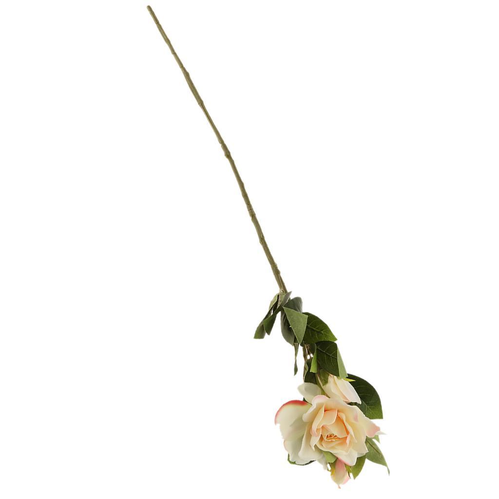 Upscale 3 Heads Artificial Gardenia Flower Simulation Bouquet Decor