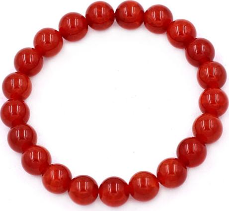 Chuỗi đeo tay Đá Vân Rồng Đỏ size 8 ly 22 hạt - hợp mệnh Hỏa, mệnh Thổ