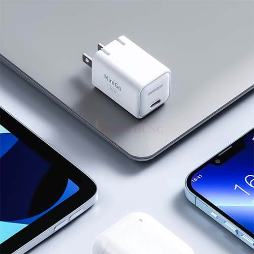 Cốc sạc Innostyle MiniGo 30W GaN PD Charger IC30GWHT - Hàng chính hãng