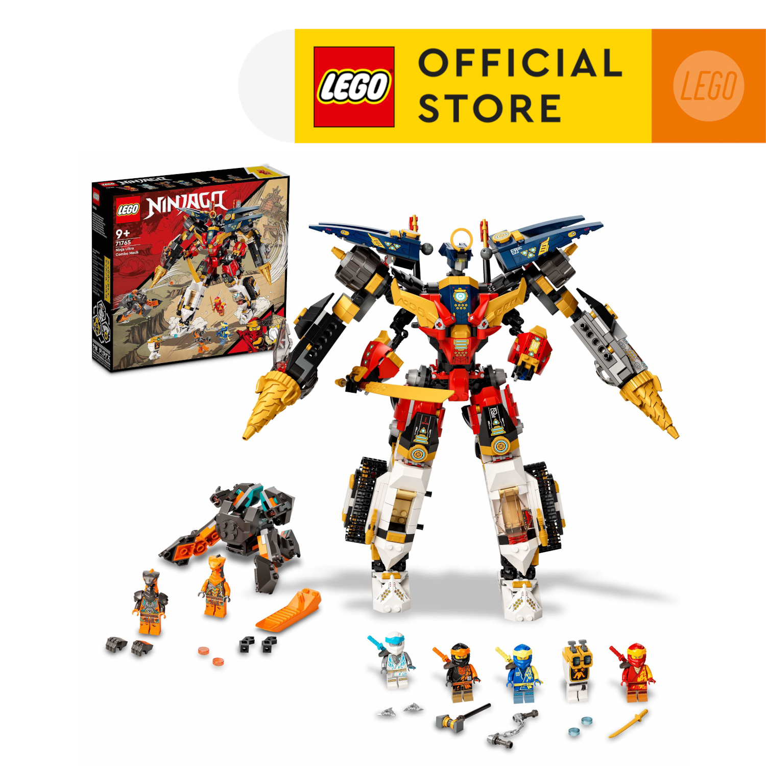 LEGO Ninjago 71765 Bộ đôi chiến giáp dũng mãnh (1104 chi tiết)