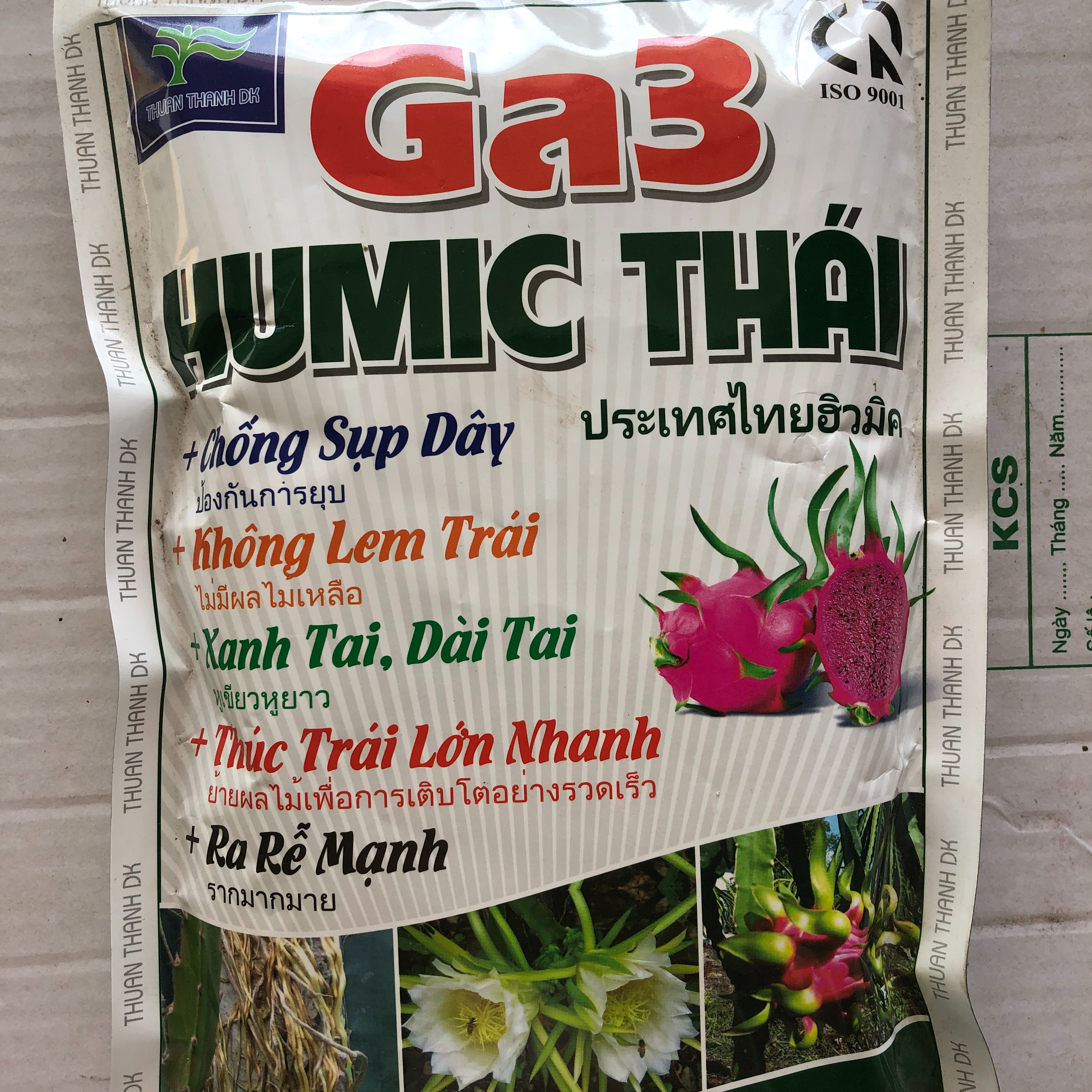 Phân bón GA3 HUMIC THÁI - Chuyên cây Thanh long