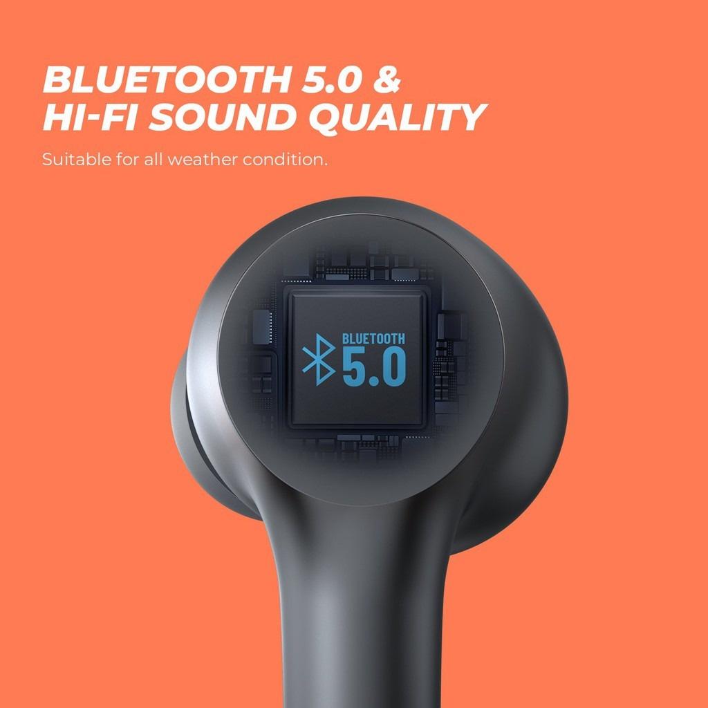 Tai nghe True Wireless SoundPEATS Mac Bluetooth 5.0, Kháng nước IPX7, Nghe đến 60 Giờ - Hàng Chính Hãng