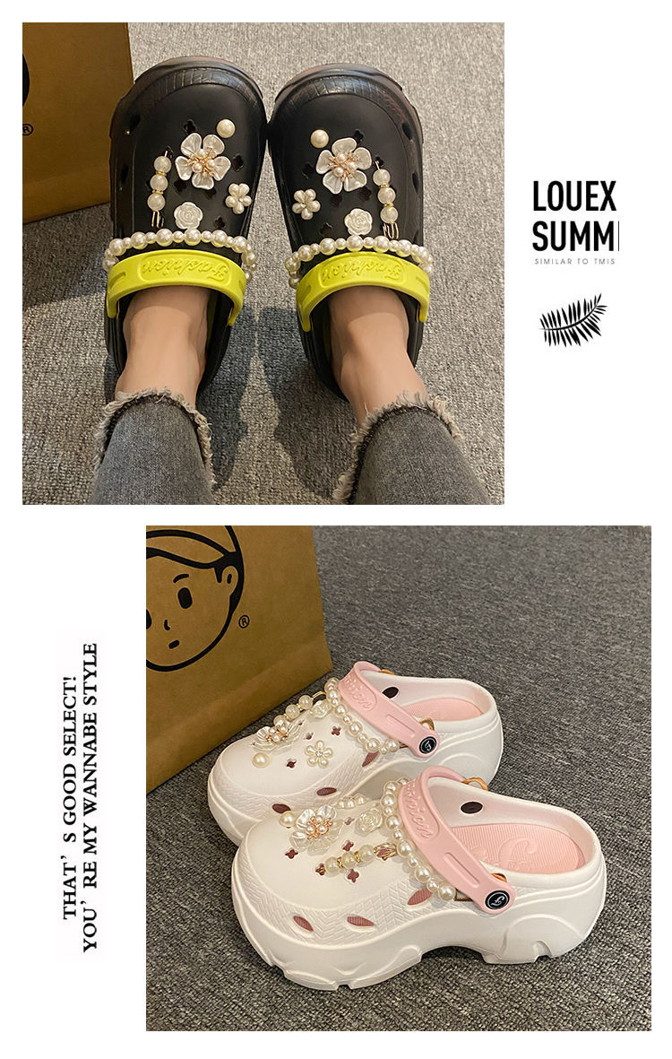 Dép bánh mì Cross nữ siêu nhẹ kèm Sticker dễ thương - dép nữ hot trend DNU9048