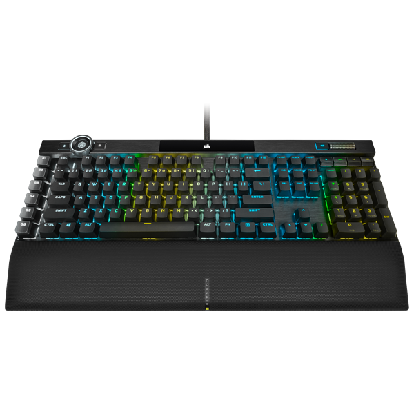 Bàn phím cơ Corsair K100 RGB Switch Cherry MX Speed  tần số quét phím 4000Hz - Hàng Chính Hãng