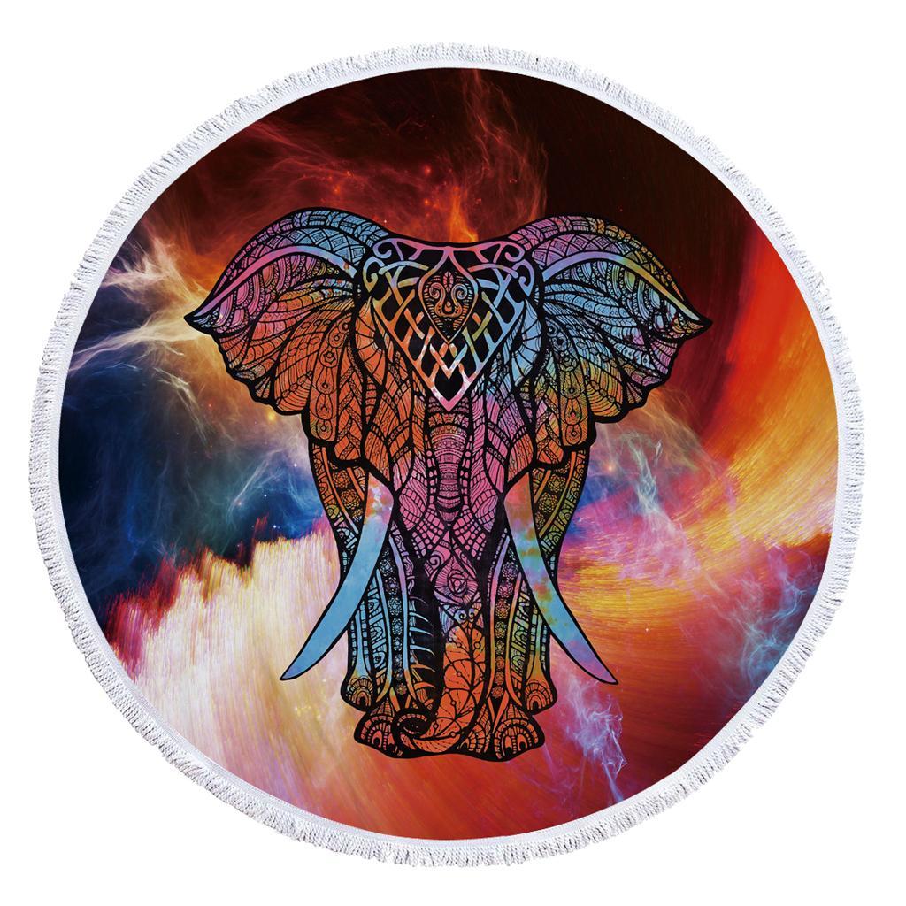 Large  Towel Microfiber Blanket Yoga Mat with Fringe Tassels for Travel Exercise