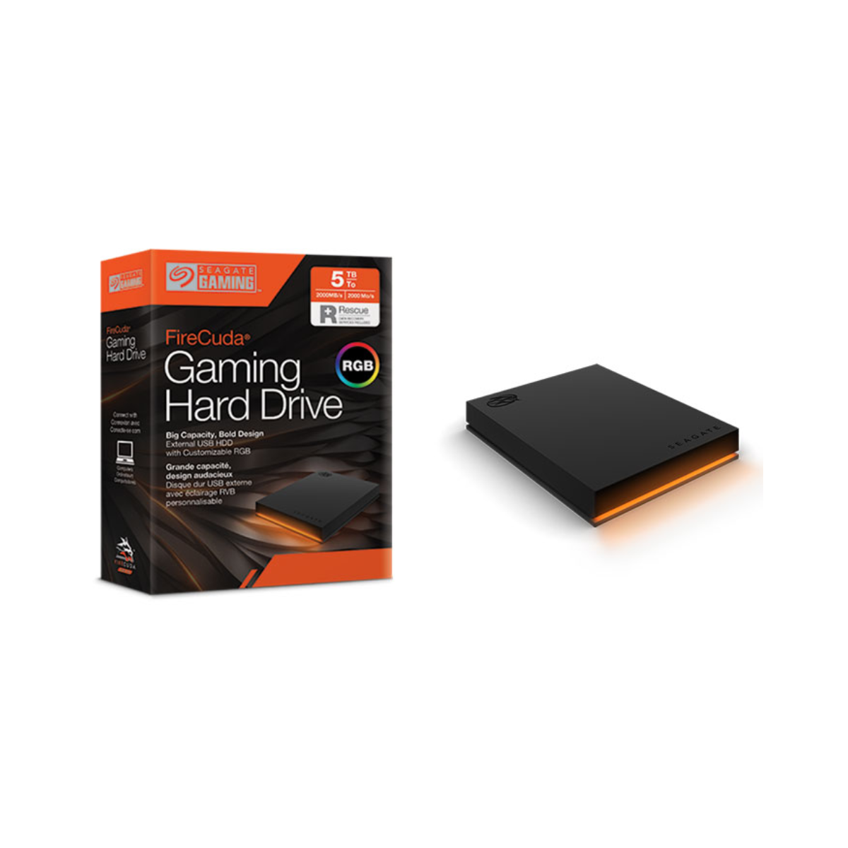 Ổ cứng di động SEAGATE FIRECUDA GAMING HUB 8TB 3.5" USB3.0 - Hàng chính hãng