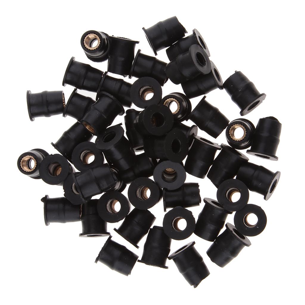 M5 Motorbike Kính Chắn Gió Cao Su Nuts Rivet Rub Nut Cavity Fairing Fixing