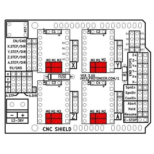 CNC Shield V3 Điều Khiển Máy CNC Mini