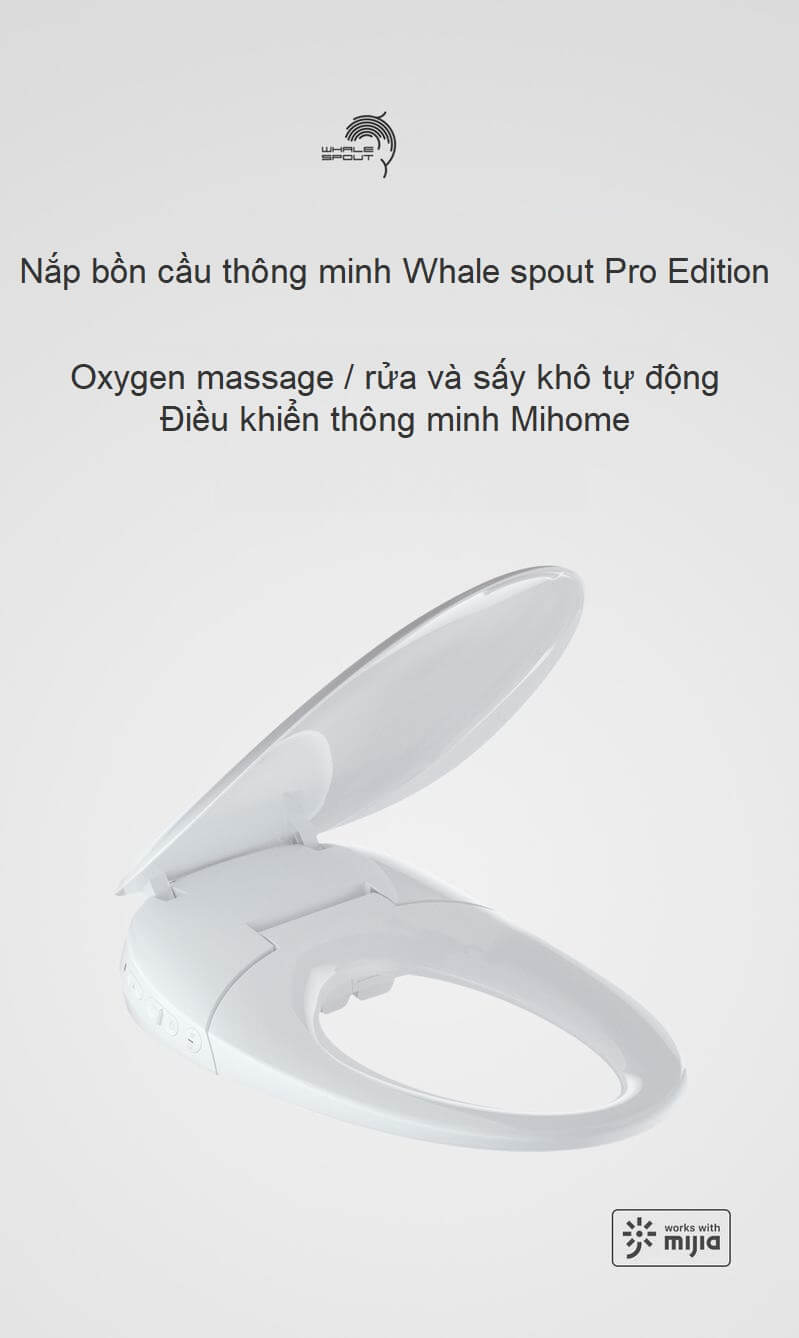 Nắp bồn cầu thông minh Whale spout Pro Edition