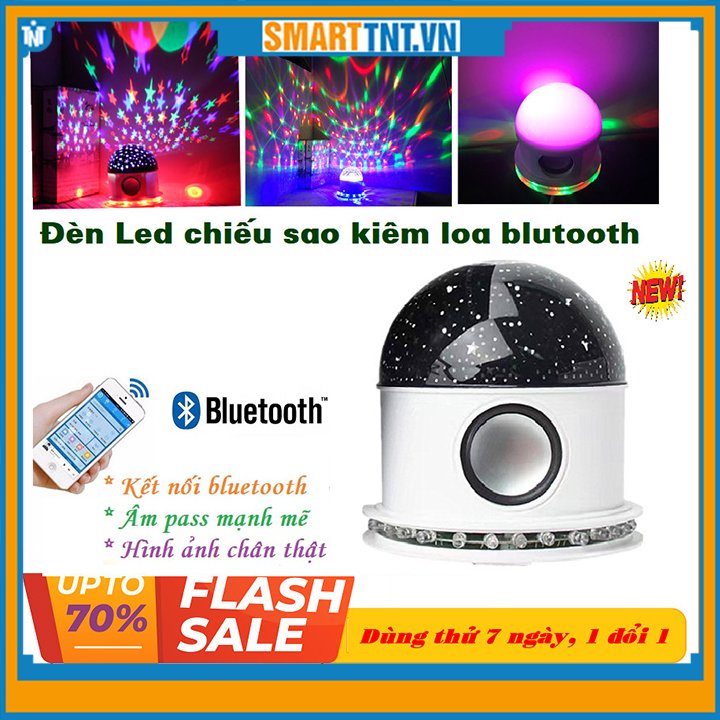 Đèn led vũ trường kiêm loa bluetooth cùng đèn chiếu sao lung linh 3 trong 1