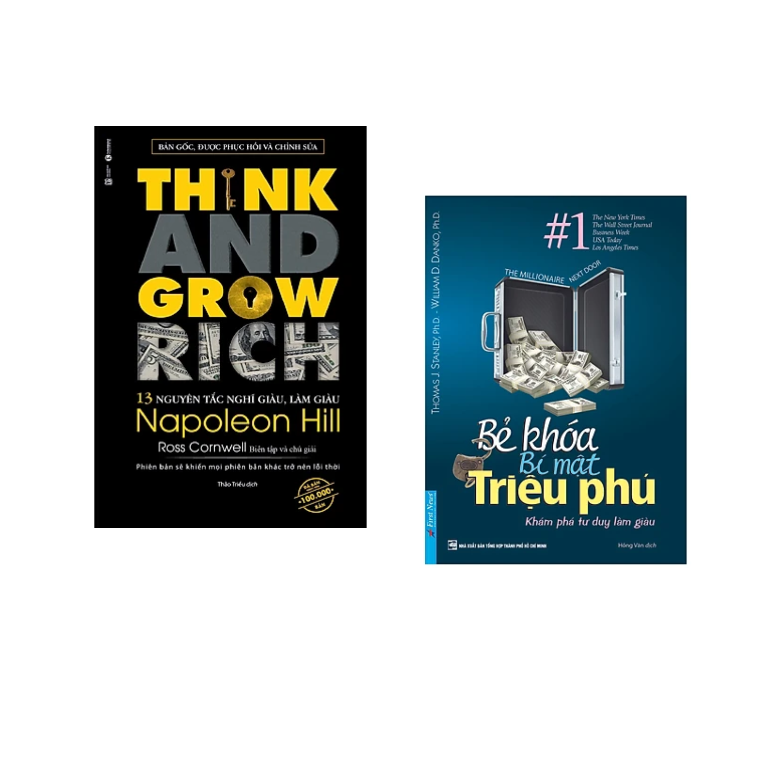 Combo sách về Kinh Doanh: Bẻ Khóa Bí Mật Triệu Phú +Think And Grow Rich - 13 Nguyên Tắc Nghĩ Giàu, Làm Giàu (Tái Bản)/Tặng Bookmark