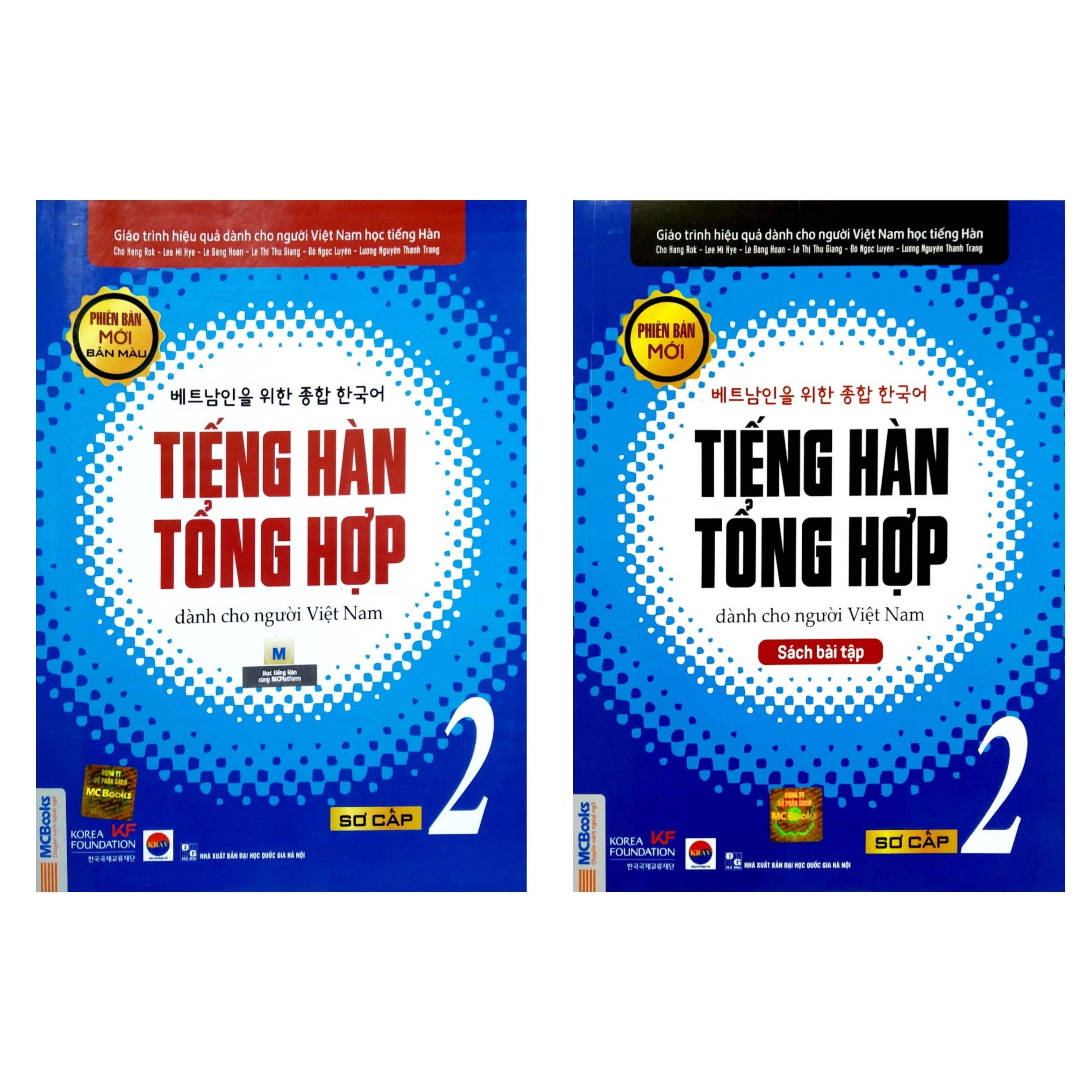 Combo Giáo trình tiếng hàn tổng hợp sơ cấp +SBT phiên bản màu