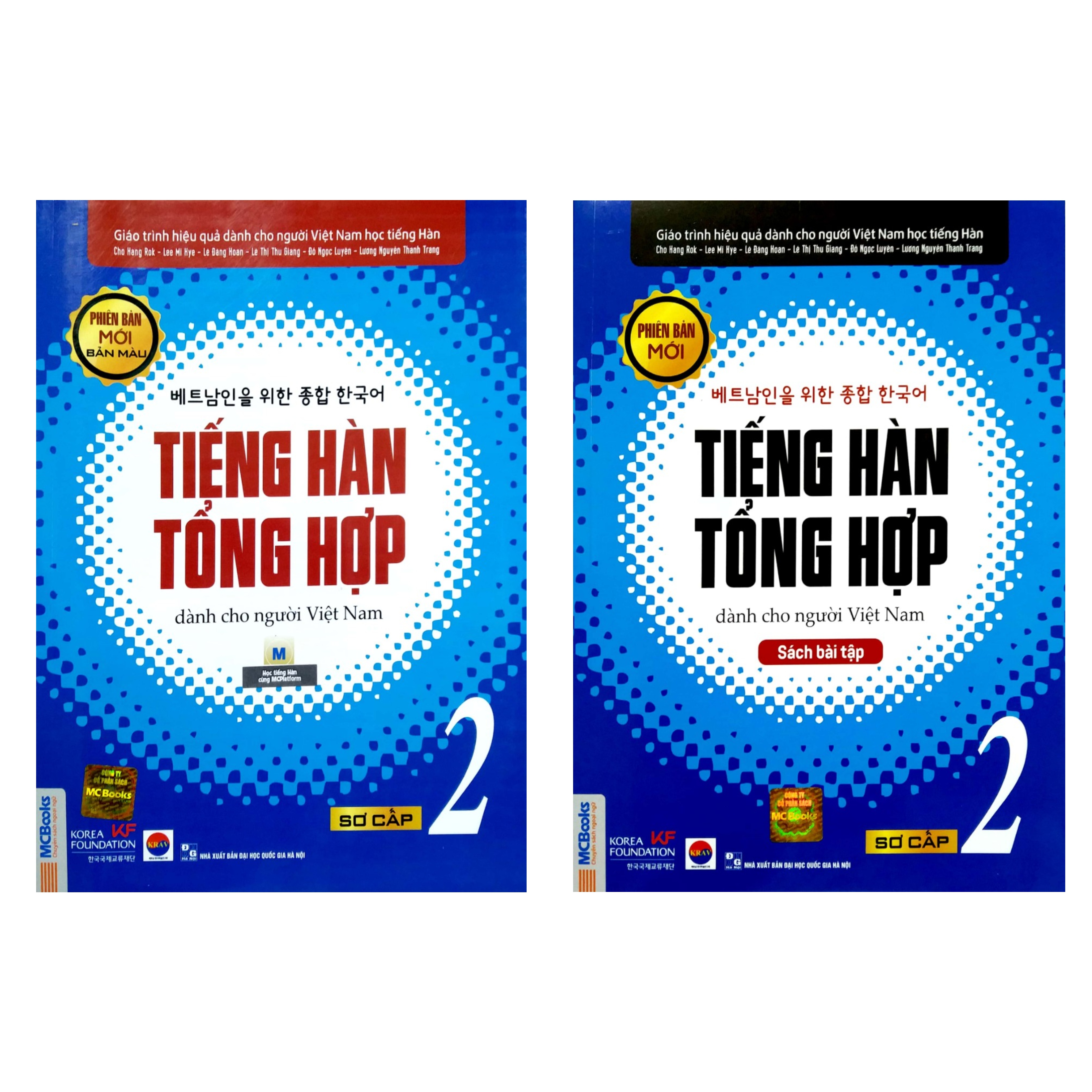 Combo 12 cuốn tiếng Hàn tổng hợp dành cho người Việt Nam bản màu tập 1,2,3,4,5,6 kèm sách bài tập