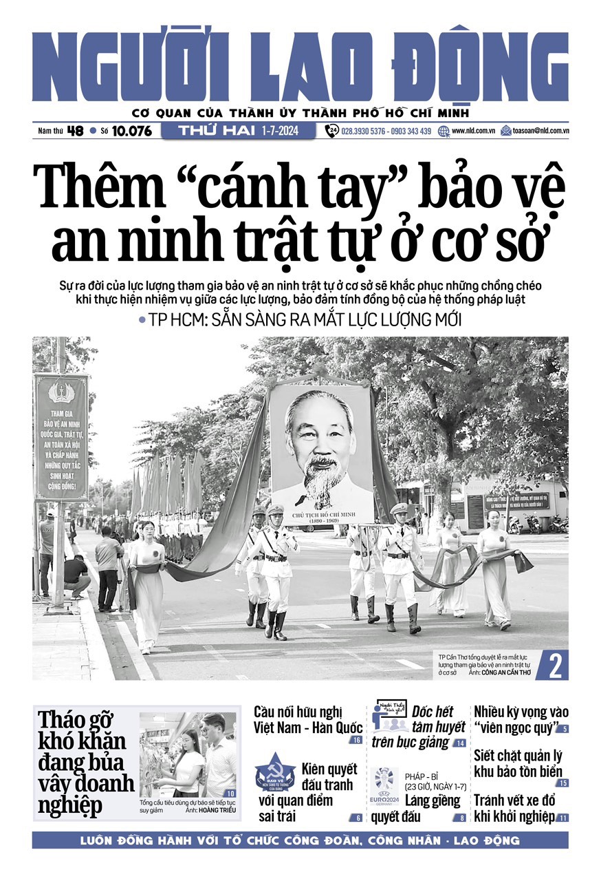Nhật báo Người Lao Động từ ngày 01-07-2024 đến 07-07-2024