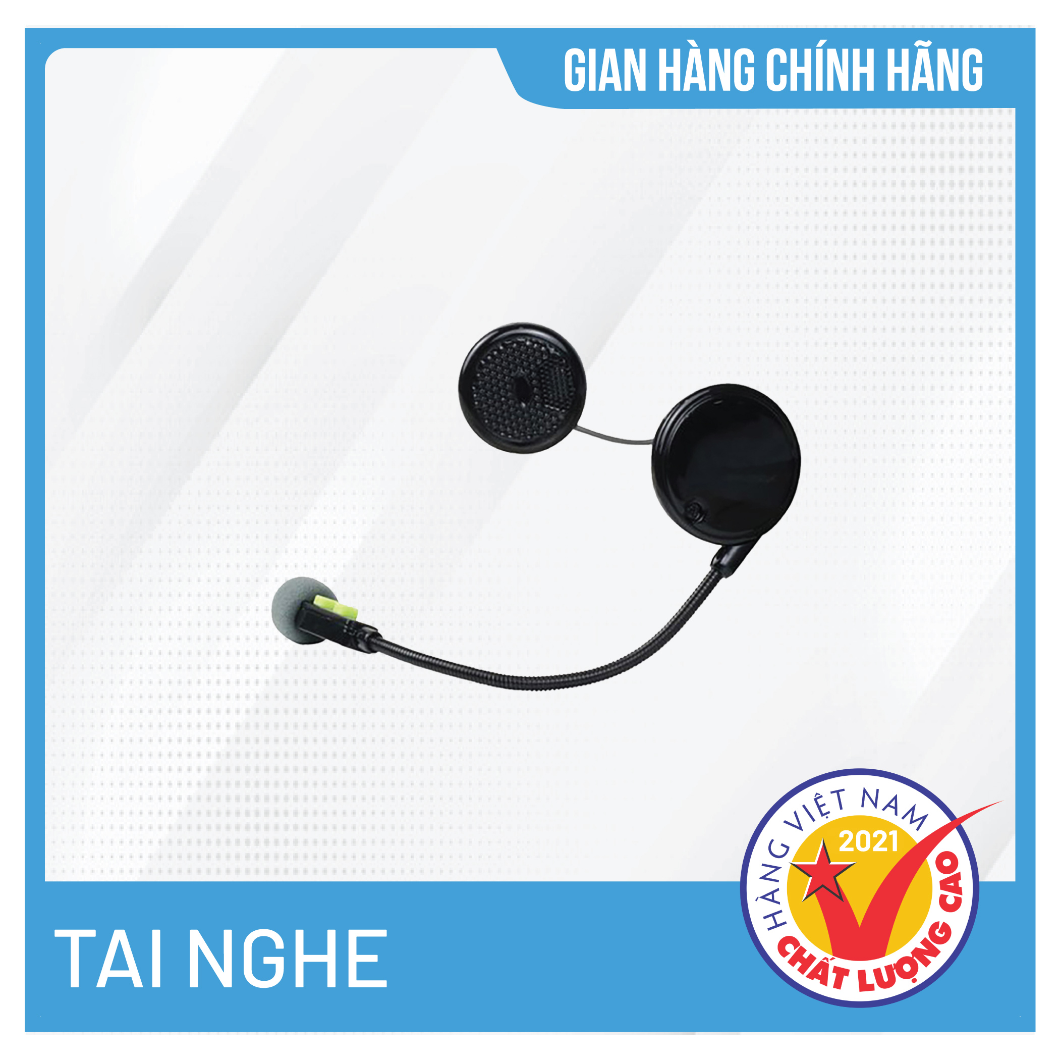 Tai nghe Bluetooth gắn Nón Bảo Hiểm, Âm thanh chất lượng cao, Thời lượng pin lâu