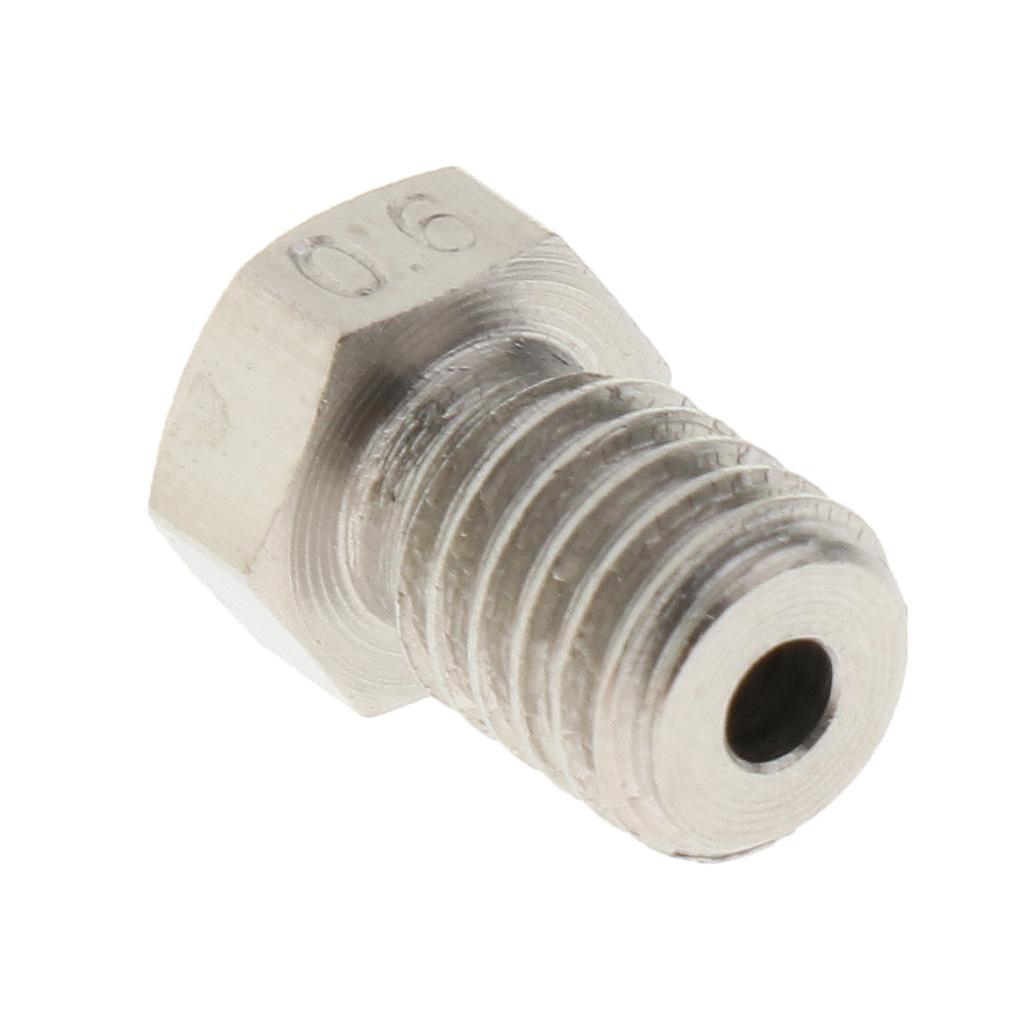 0.6mm Extruder Brass Nozzle Print Head for 1.75mm 3D Printers Accessories