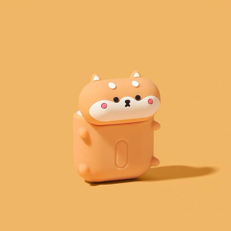 Ốp bảo vệ Dành Cho Airpods 1/2 - hình chó shiba nằm