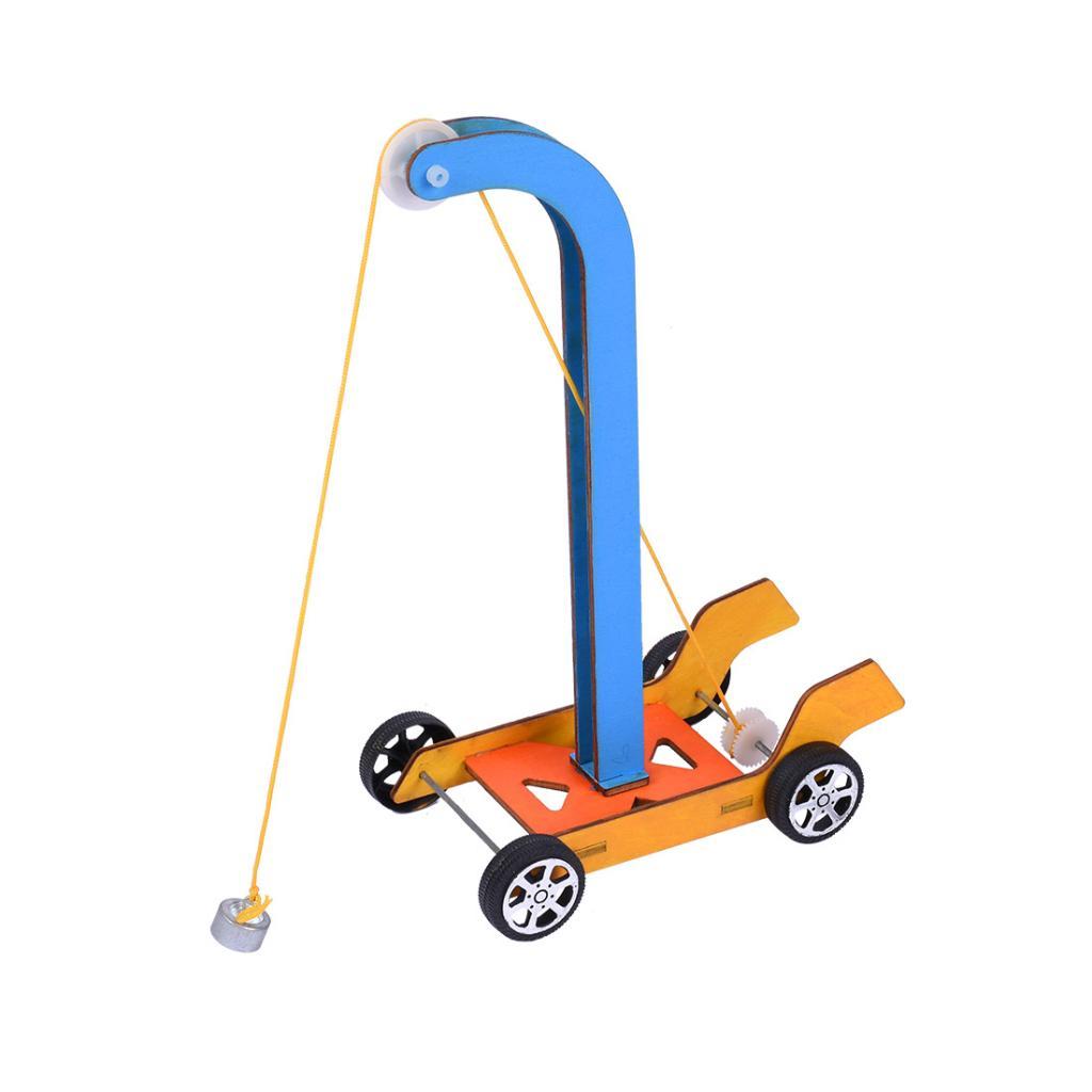 MÔ HÌNH NHÀ Gỗ DIY Khoa Học Giáo Dục Trọng Lực Xe Đồ Chơi Thử Nghiệm Bộ Dụng Cụ dùng cho Trẻ Em