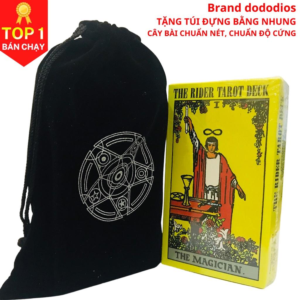 Bài Tarot Bói The Rider Tarot Deck Tặng Kèm Túi Đựng Bài + Khăn trải chất liệu nhung - Chính Hãng dododios