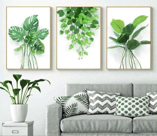 BỘ 3 TRANH TREO TƯỜNG PHONG CÁCH BẮC ÂU, IN TRÊN VẢI CANVAS CHẤT LƯỢNG CAO
