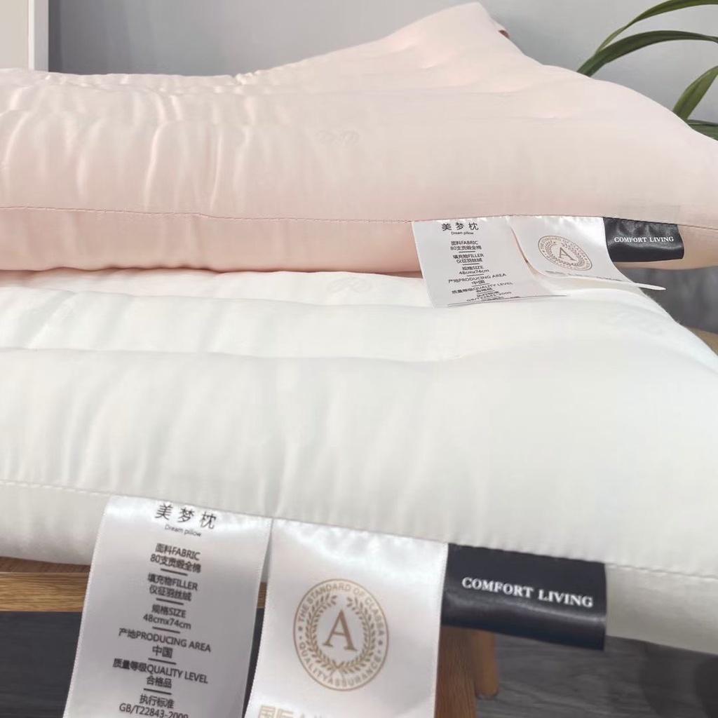 Gối lụa tim cao cấp