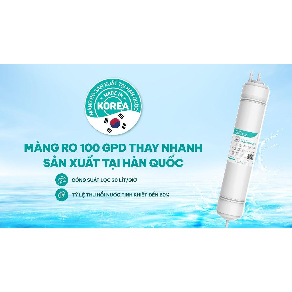 [TẶNG BỘ LÕI] Máy lọc nước Nóng Lạnh KAROFI Livotec 612 - 10 Lõi, màng RO Hàn Quốc, công suất 20L/h - Hàng Chính Hãng