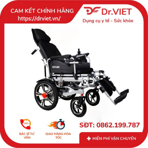 XE LĂN ĐIỆN LUCASS XE-122L thương hiệu Mỹ là dòng xe lăn điện được gia công và sản xuất bởi thương hiệu Lucass Mỹ, phần khung của xe được làm từ hợp kim nhôm siêu bền siêu nhẹ giúp cho quá trình di chuyển của người già người bệnh dễ dàng.