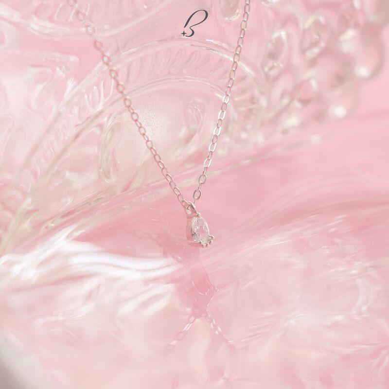 Vòng cổ Bling It giọt nước bạc đính đá BIVC247