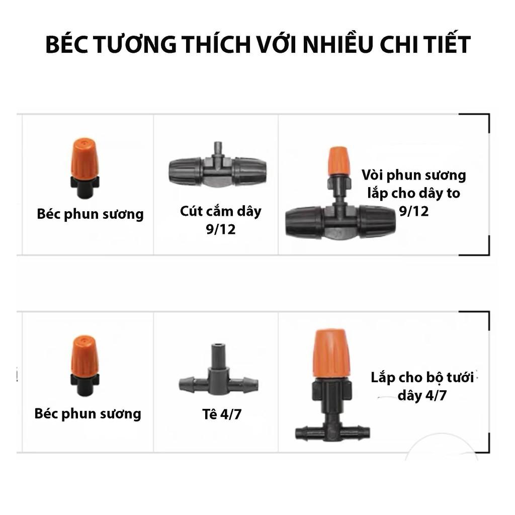 Hệ Thống Phun Sương Tưới Cây Tự Động TH Garden - Béc Phun Sương Cao Cấp Phun Sương Làm Mát - Tiết Kiệm Tới 95% Công Sức - Hệ Thống Phun Sương Làm Mát